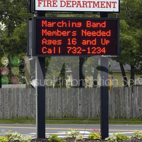 Selden Fire Department sign, band members needed.